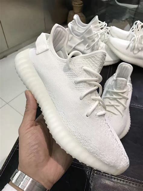 all white yeezys